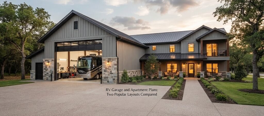 RV Garage and Apartment Plans: Two Popular Layouts Compared