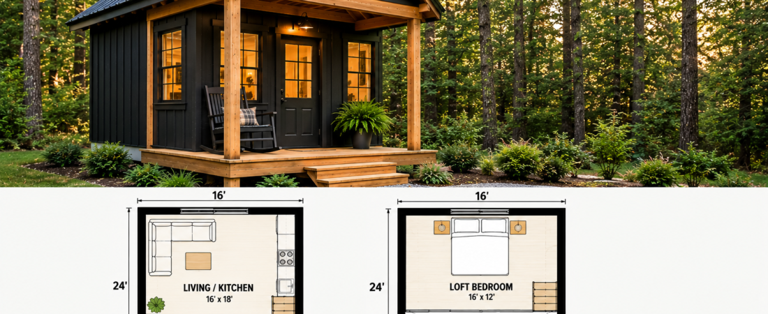 16×24 Cabin Plans: Ideal Weekend Getaway Designs