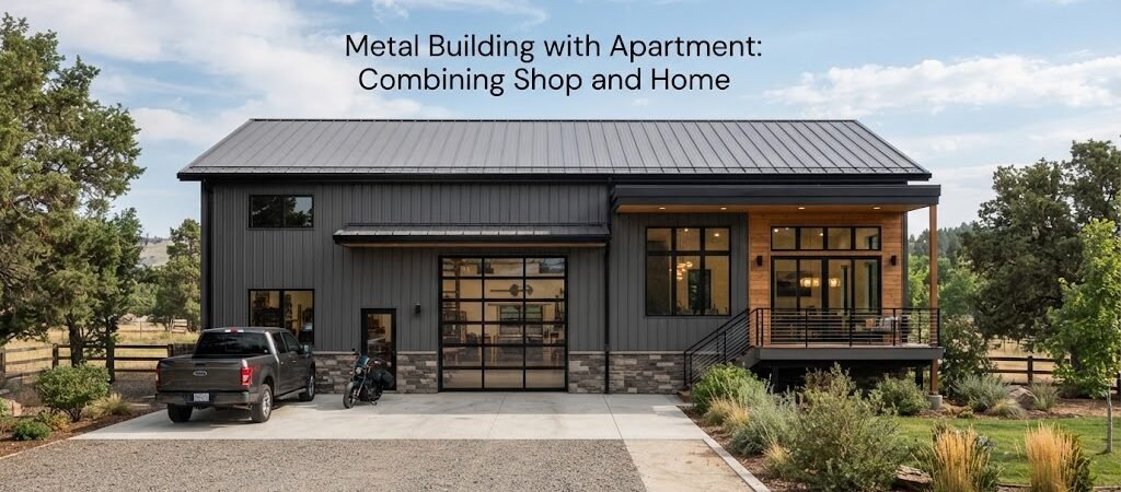 Metal Building with Apartment: Combining Shop and Home