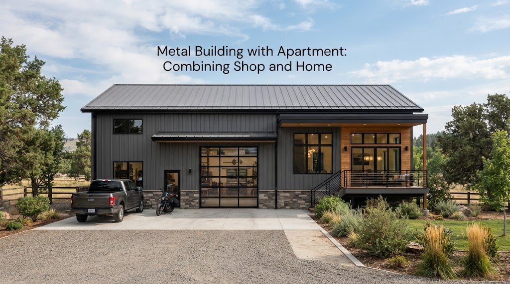 Metal Building with Apartment: Combining Shop and Home