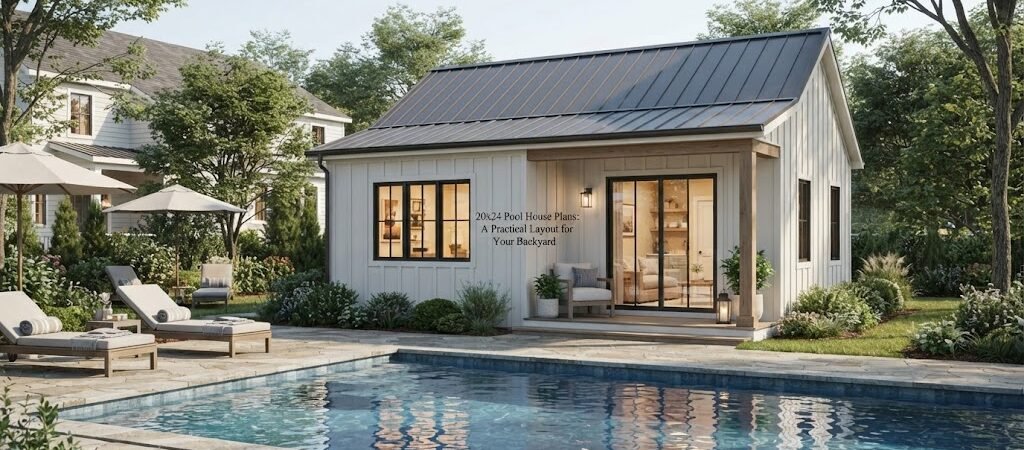20×24 Pool House Plans: A Practical Layout for Your Backyard