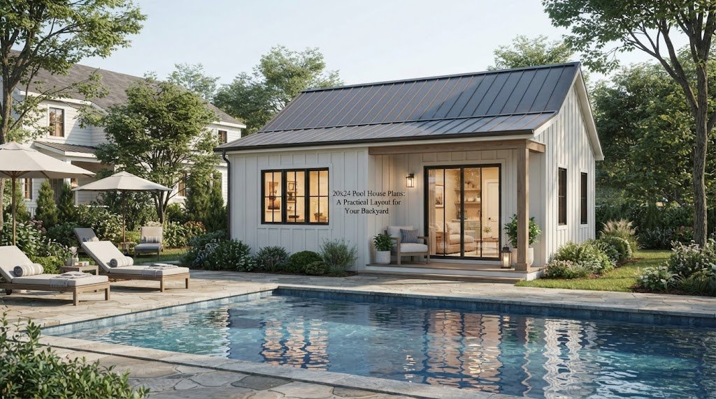 20×24 Pool House Plans: A Practical Layout for Your Backyard