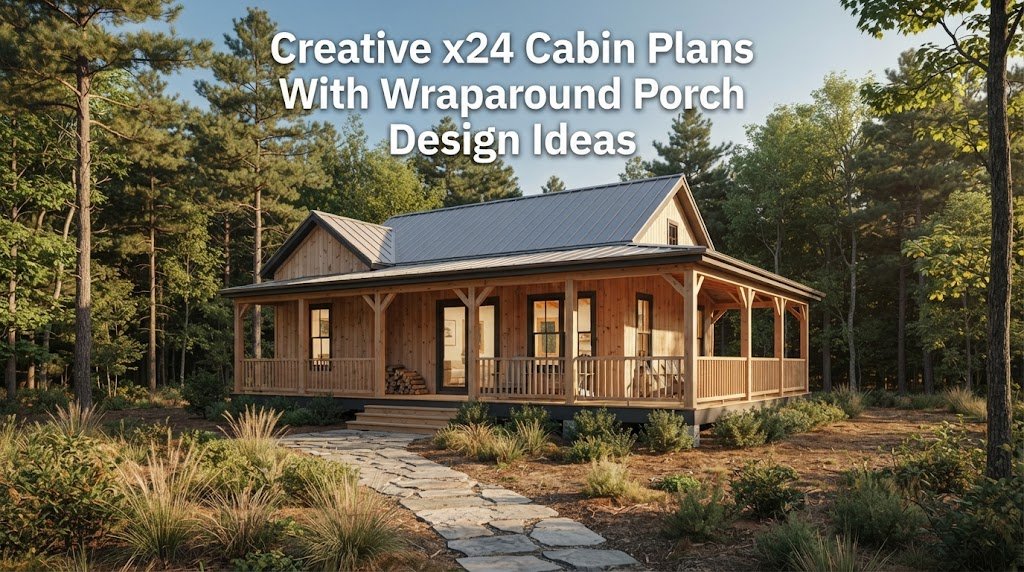 X24 Cabin Plans: Creative Wraparound Porch Designs