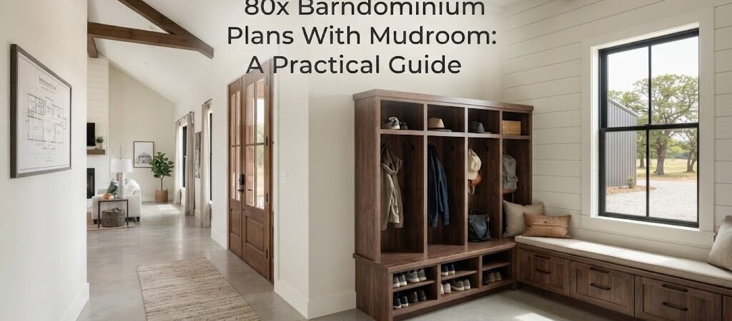 80x Barndominium Plans Featuring Mudrooms: A Comprehensive Guide