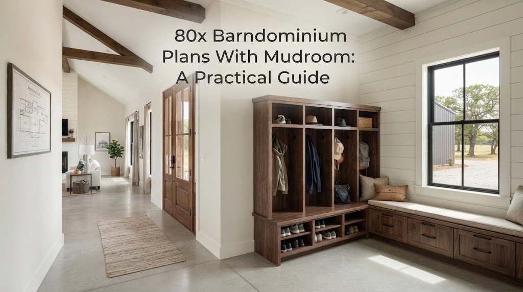 80x Barndominium Plans Featuring Mudrooms: A Comprehensive Guide