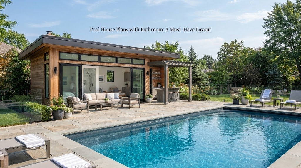 Pool House Plans with Bathroom: A Must-Have Layout