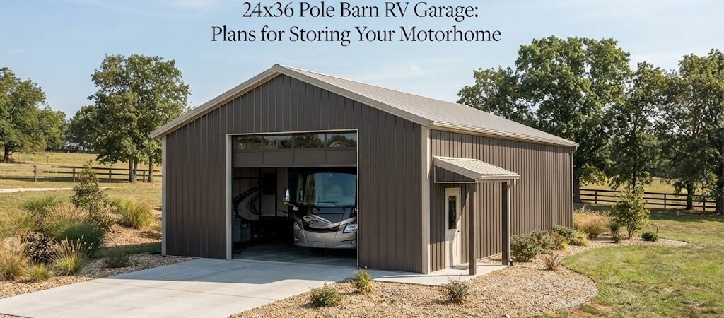 24×36 Pole Barn RV Garage: Plans for Storing Your Motorhome