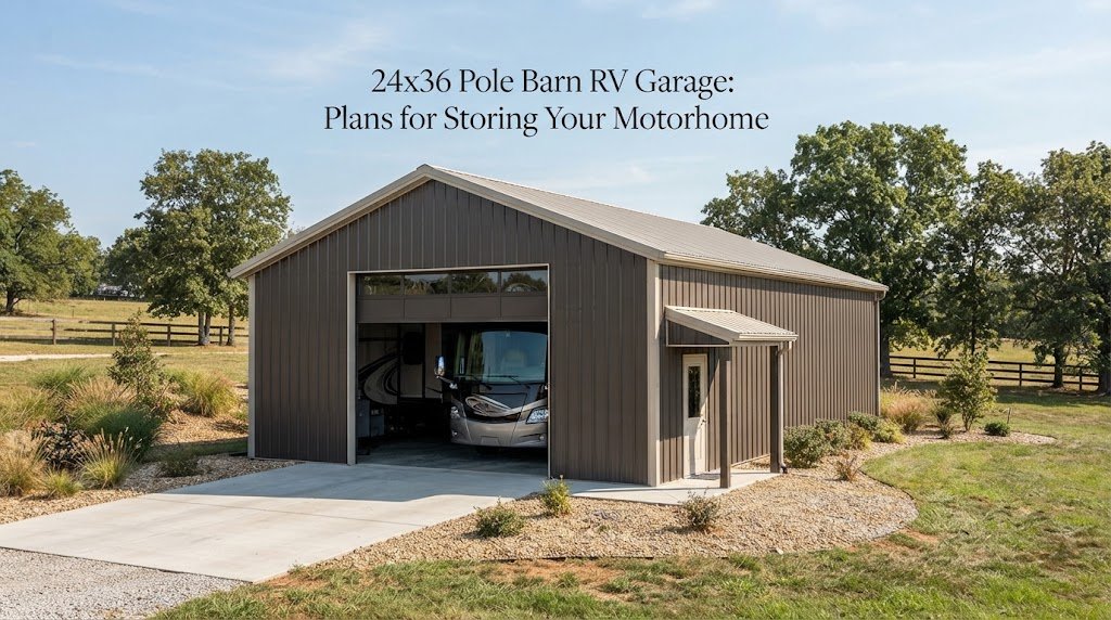 24×36 Pole Barn RV Garage: Plans for Storing Your Motorhome