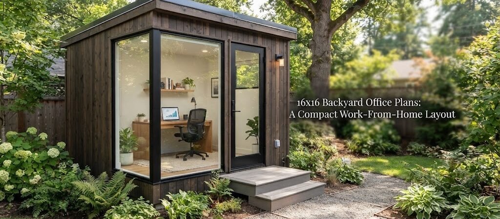 16×16 Backyard Office Plans: A Compact Work-From-Home Layout