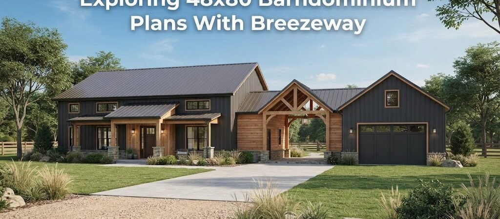 48×80 Barndominium Plans with Breezeway: Design Ideas