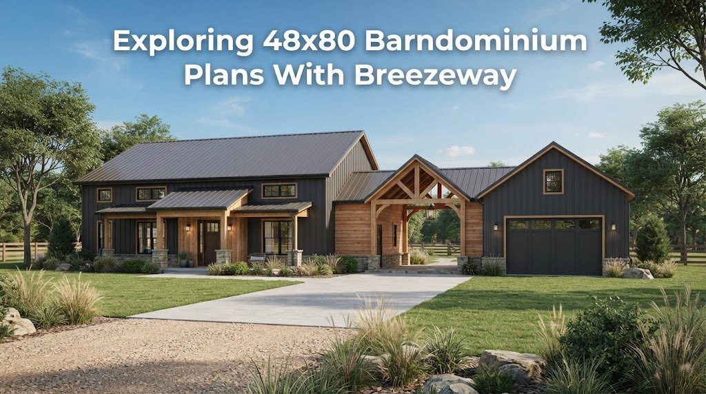 48×80 Barndominium Plans with Breezeway: Design Ideas