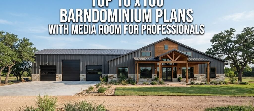 Top 10 x100 Barndominium Plans with Media Room for Homeowners