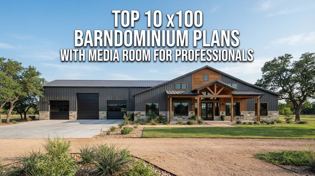Top 10 x100 Barndominium Plans with Media Room for Homeowners