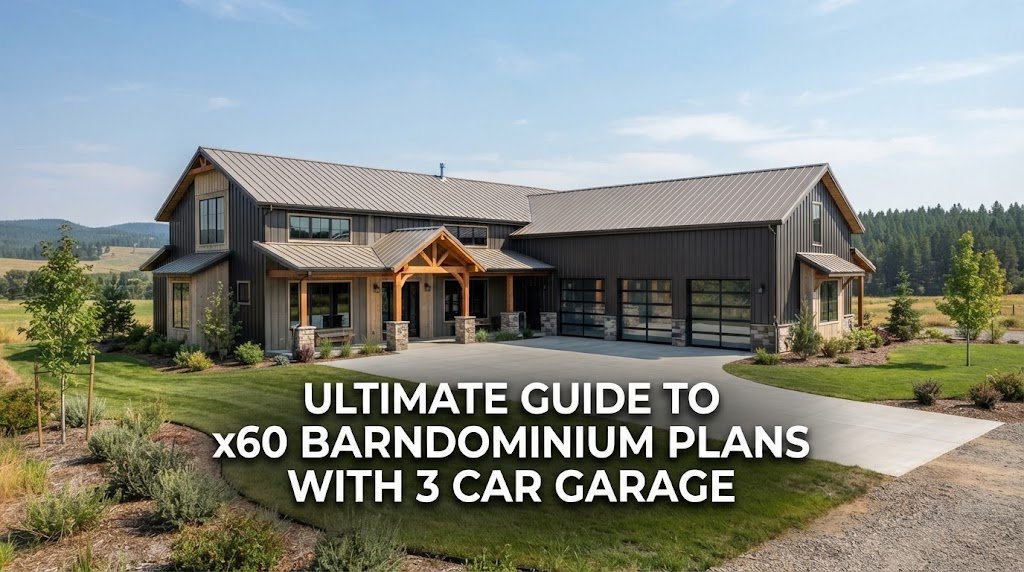 x60 Barndominium Plans with 3 Car Garage: A Comprehensive Guide