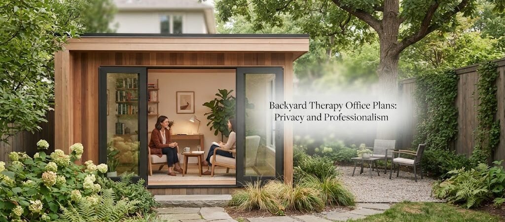 Backyard Therapy Office Plans: Privacy and Professionalism