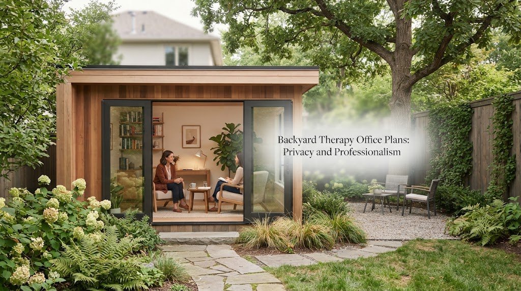 Backyard Therapy Office Plans: Privacy and Professionalism
