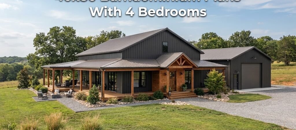 40×80 Barndominium Plans for Families: 4 Bedrooms