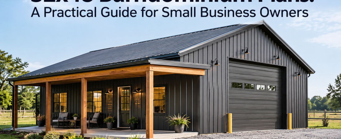 32×48 Barndominium Plans: Ideal for Small Business Owners