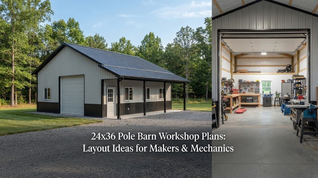 24×36 Pole Barn Workshop Plans: Layout Ideas for Makers & Mechanics