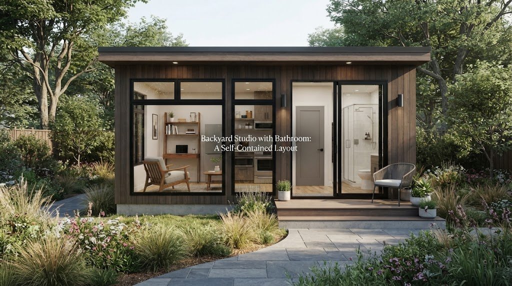 Backyard Studio with Bathroom: A Self-Contained Layout