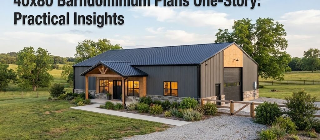 40×80 Barndominium Plans: One-Story Living Insights