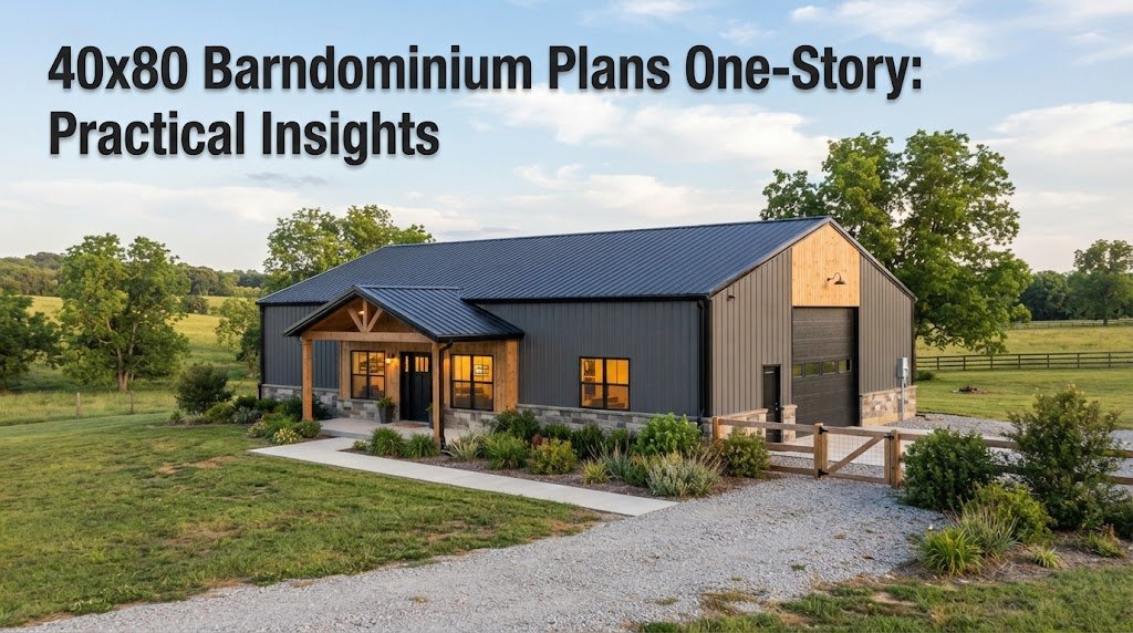 40×80 Barndominium Plans: One-Story Living Insights