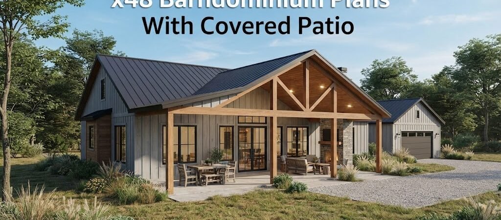x48 Barndominium Plans: Covered Patio Designs