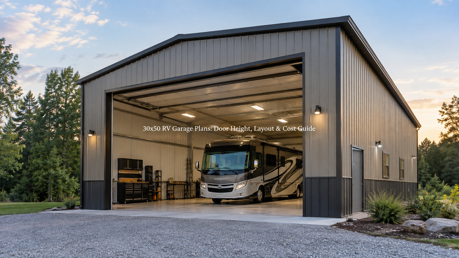 30×50 RV Garage Plans: Door Height, Layout & Cost Guide