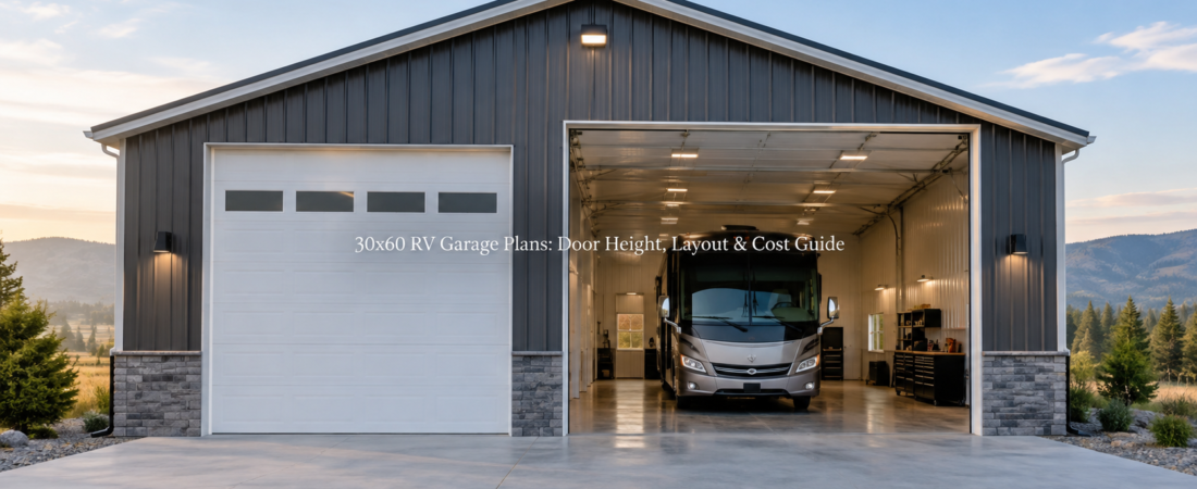 30×60 RV Garage Plans: Door Height, Layout & Cost Guide