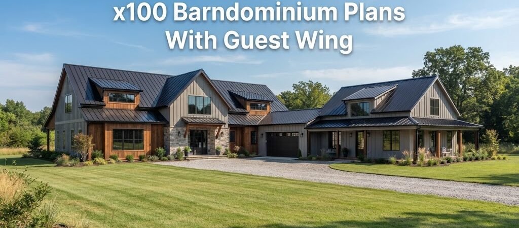 Explore 100 Barndominium Plans with Guest Wing