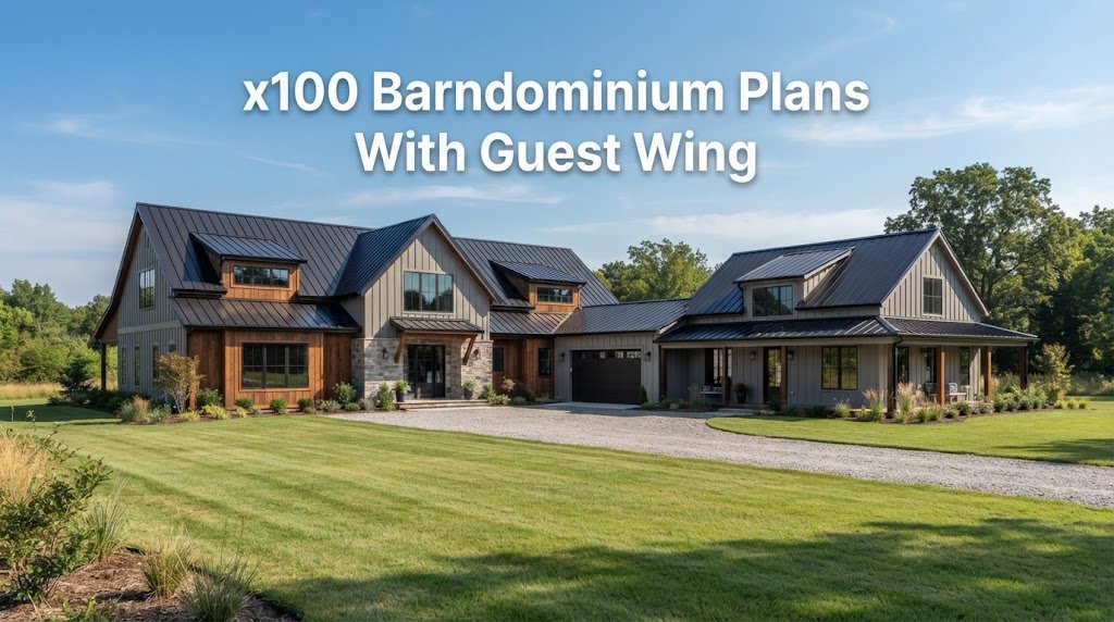 Explore 100 Barndominium Plans with Guest Wing