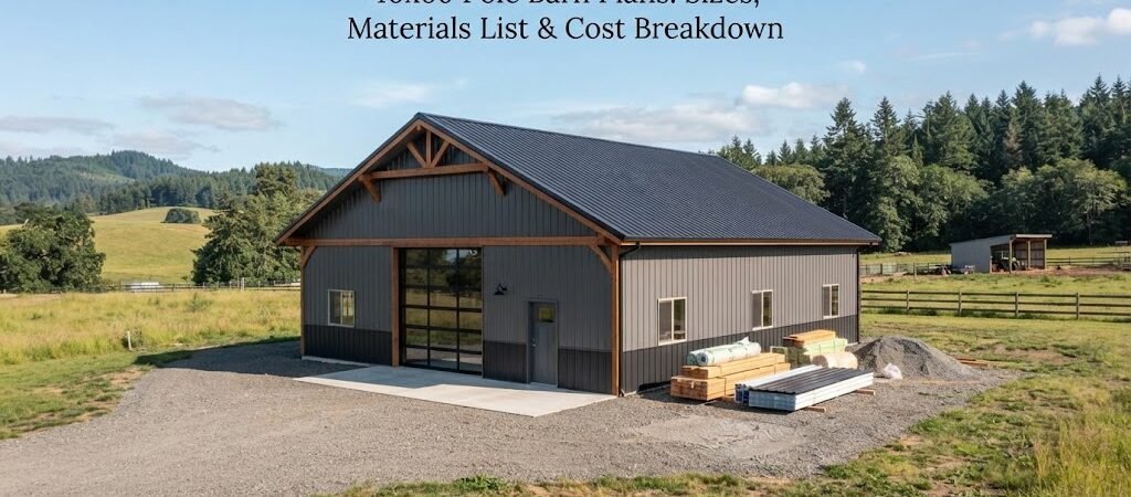 40×60 Pole Barn Plans: Sizes, Materials List & Cost Breakdown