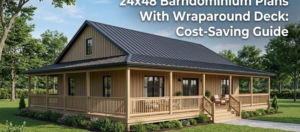 24×48 Barndominium Plans: Cost-Saving Wraparound Deck Guide
