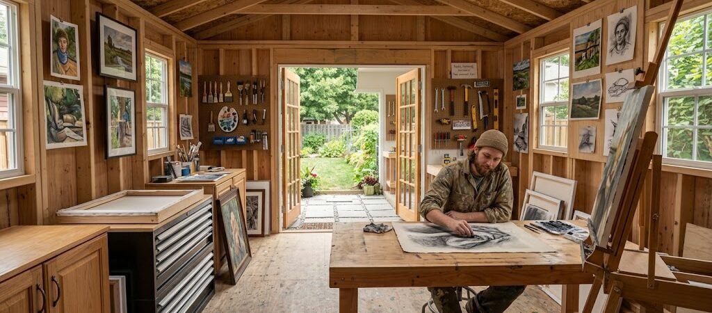 Art Studio Shed Plans: Maximize Natural Light