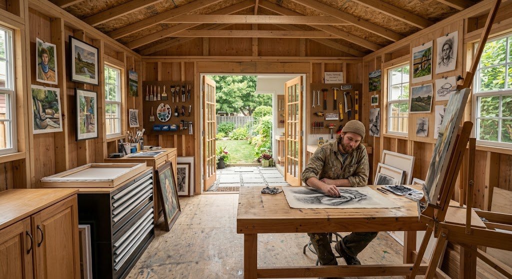 Art Studio Shed Plans: Maximize Natural Light