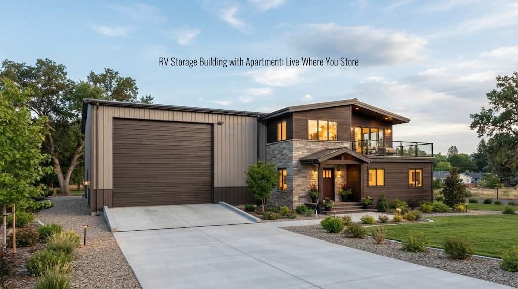 RV Storage Building with Apartment: Live Where You Store