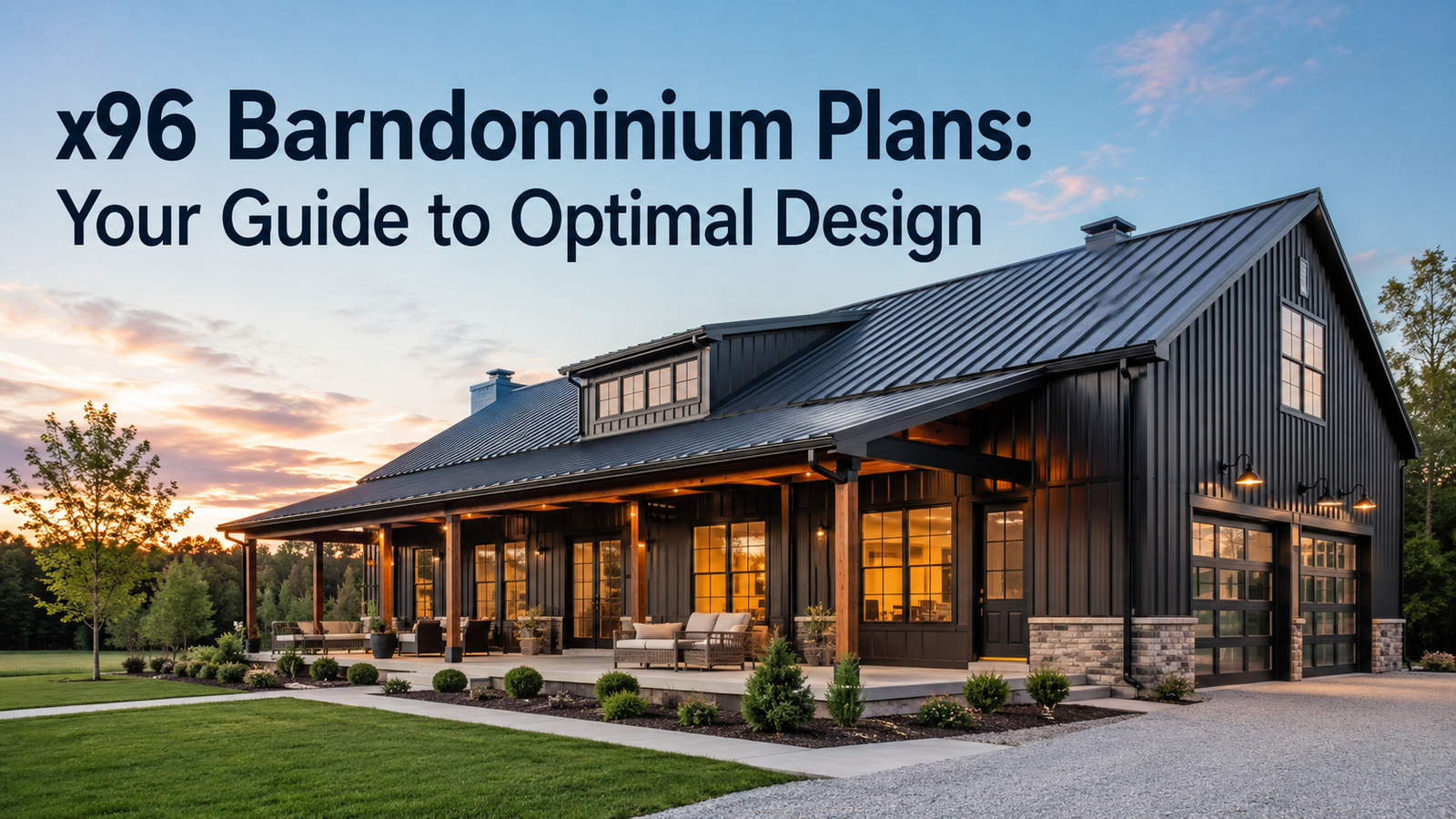 x96 Barndominium Plans: Spacious Designs for Comfort