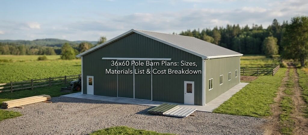36×60 Pole Barn Plans: Sizes, Materials List & Cost Breakdown