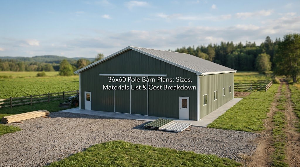 36×60 Pole Barn Plans: Sizes, Materials List & Cost Breakdown