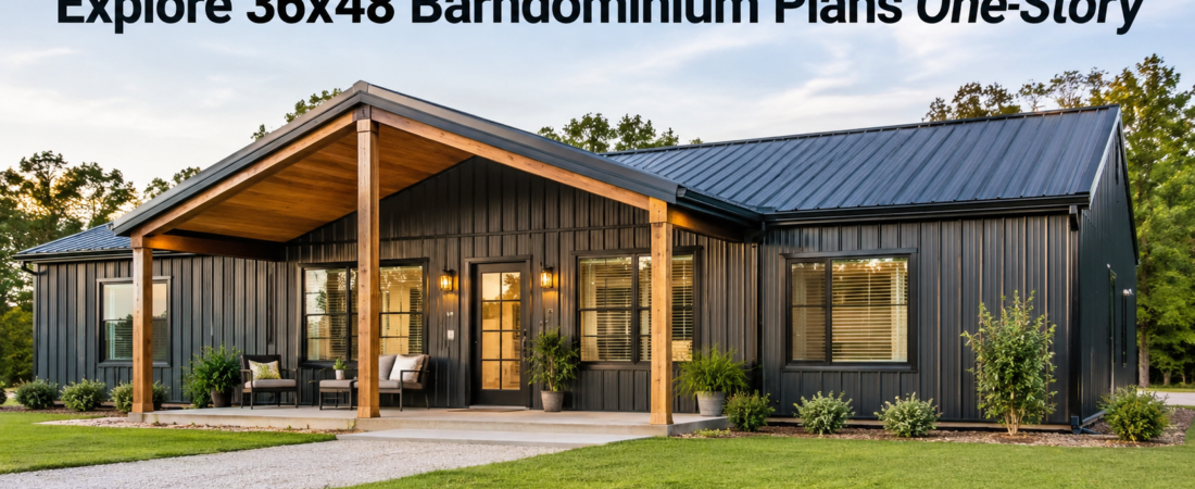 36×48 Barndominium Plans: One-Story Living Made Easy