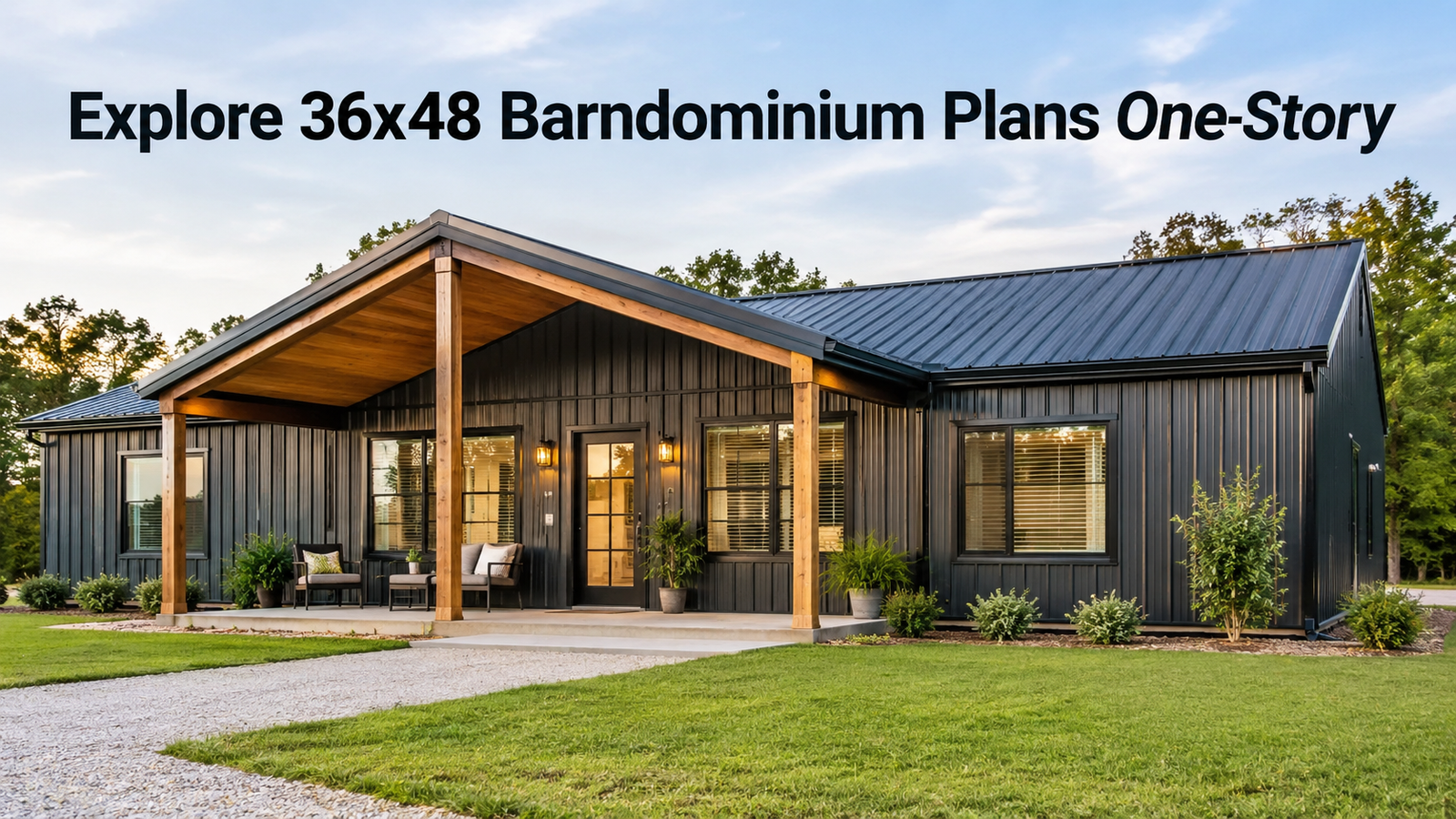 36×48 Barndominium Plans: One-Story Living Made Easy