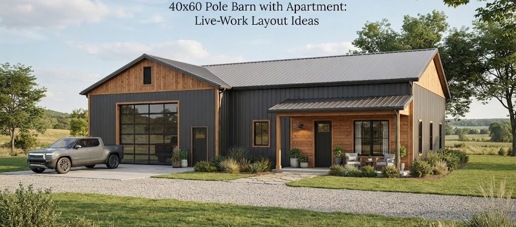 40×60 Pole Barn with Apartment: Live-Work Layout Ideas