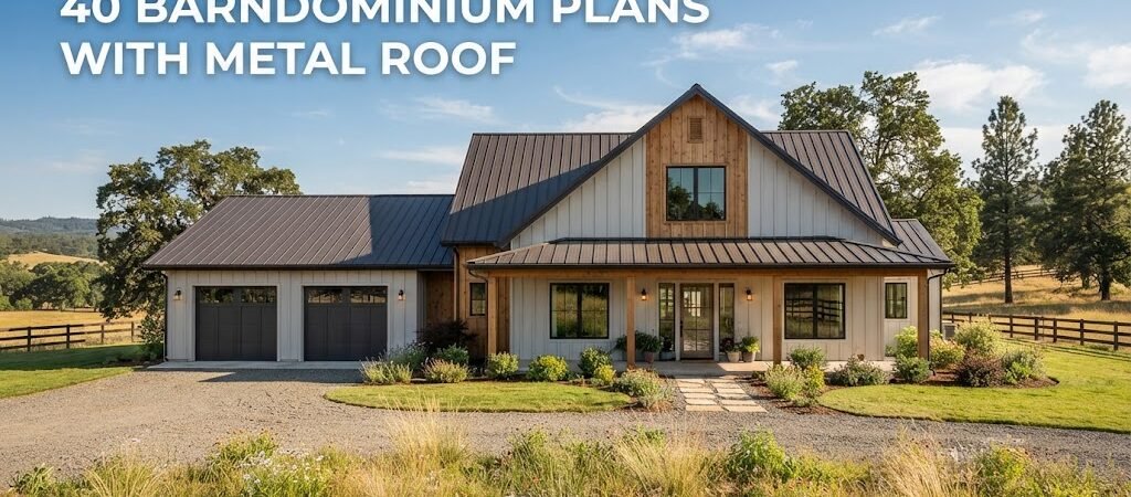 Top 40 Barndominium Plans with Metal Roofs
