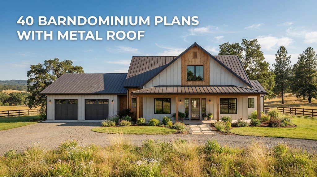 Top 40 Barndominium Plans with Metal Roofs