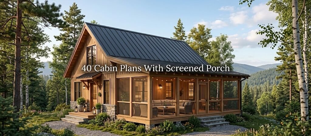 40 Cabin Plans Featuring Screened Porches
