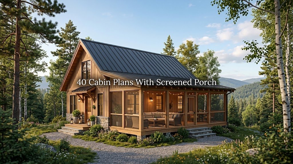 40 Cabin Plans Featuring Screened Porches
