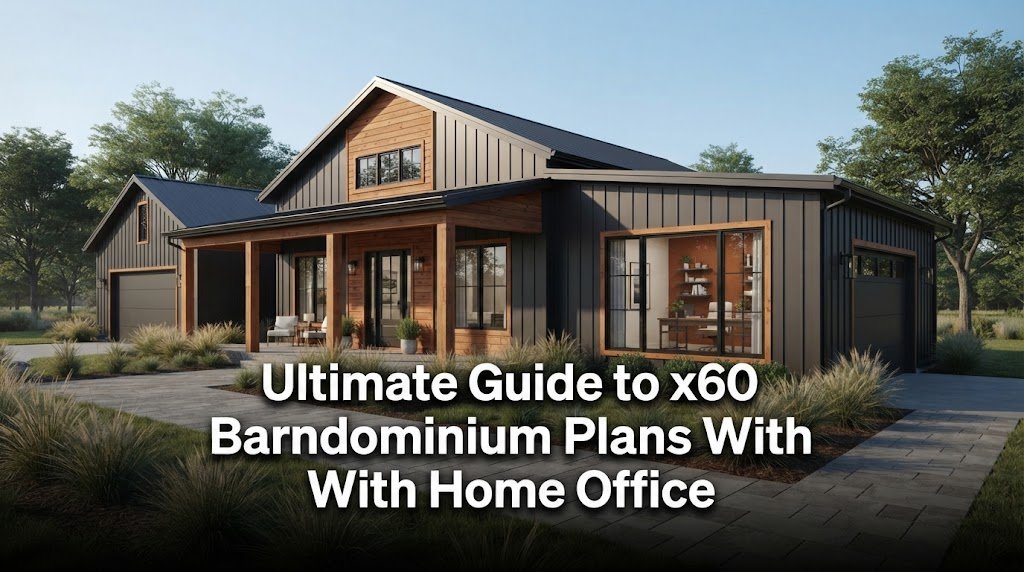 Top x60 Barndominium Plans with Home Office Design Ideas