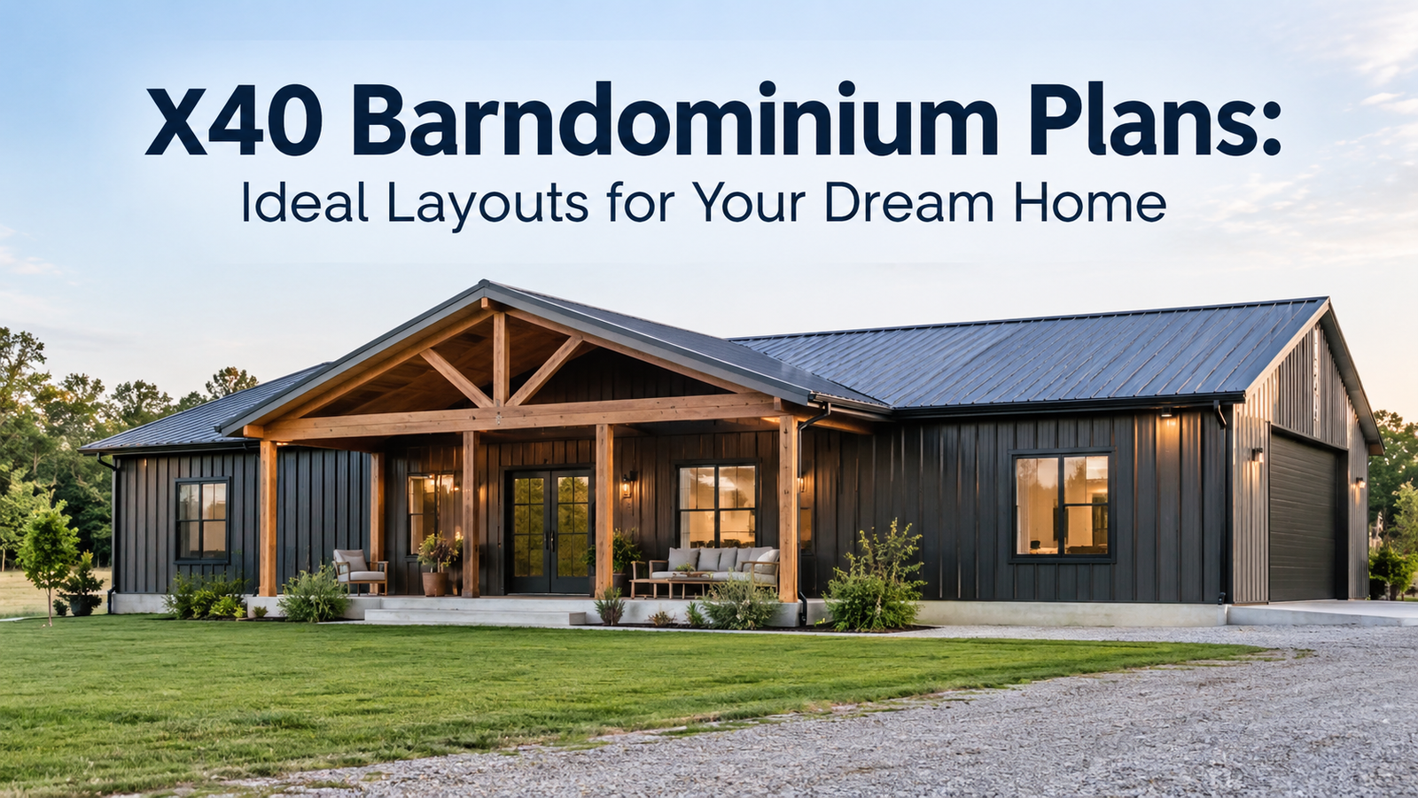 X40 Barndominium Plans: Discover Your Ideal Floor Design