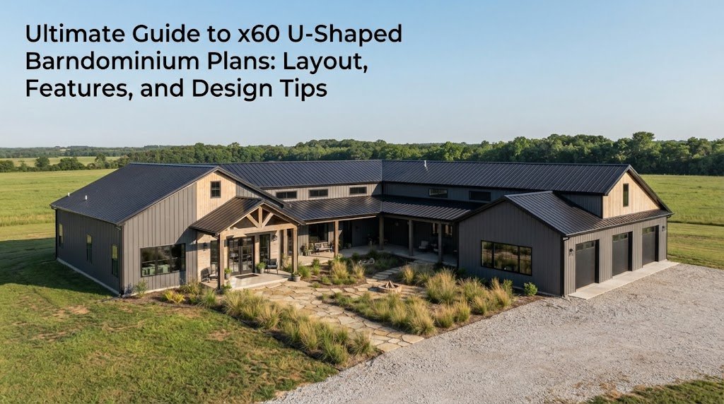 Explore x60 U-Shaped Barndominium Plans for Smart Design