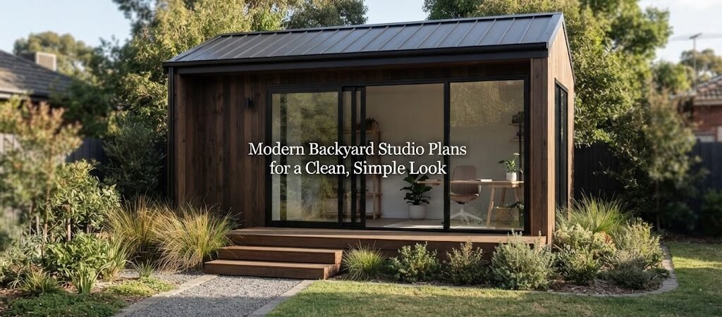 Modern Backyard Studio Plans for a Clean, Simple Look